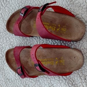 Red Betula Birkenstock, size 36